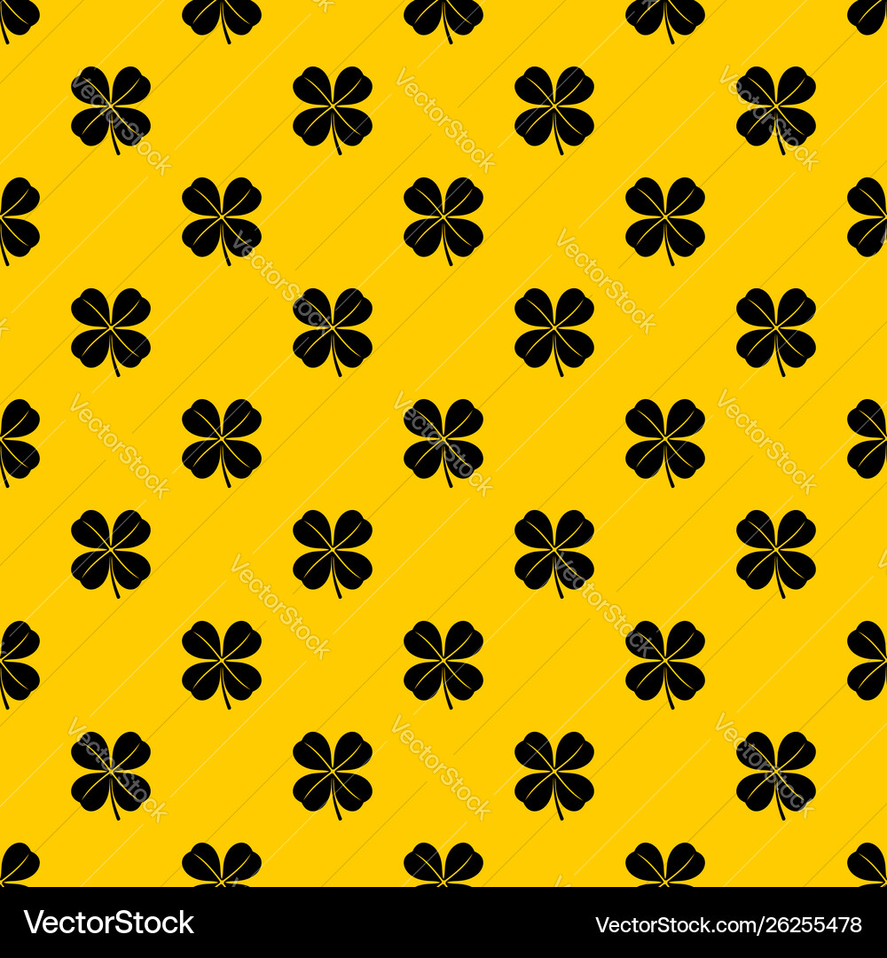 Clover leaf pattern Clover leaf pattern vector image