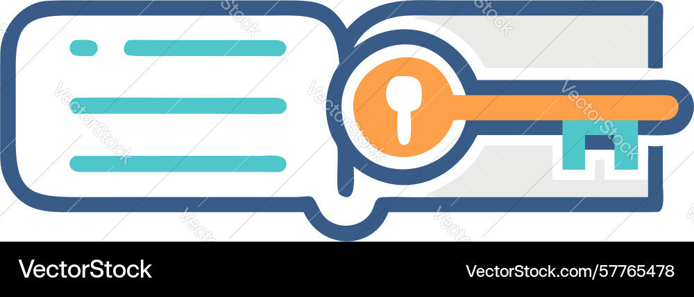 Open book with keyhole symbolizing secrets design Vector Image