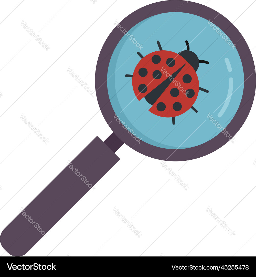 PC Bug Icon - Error & Debugging vector image