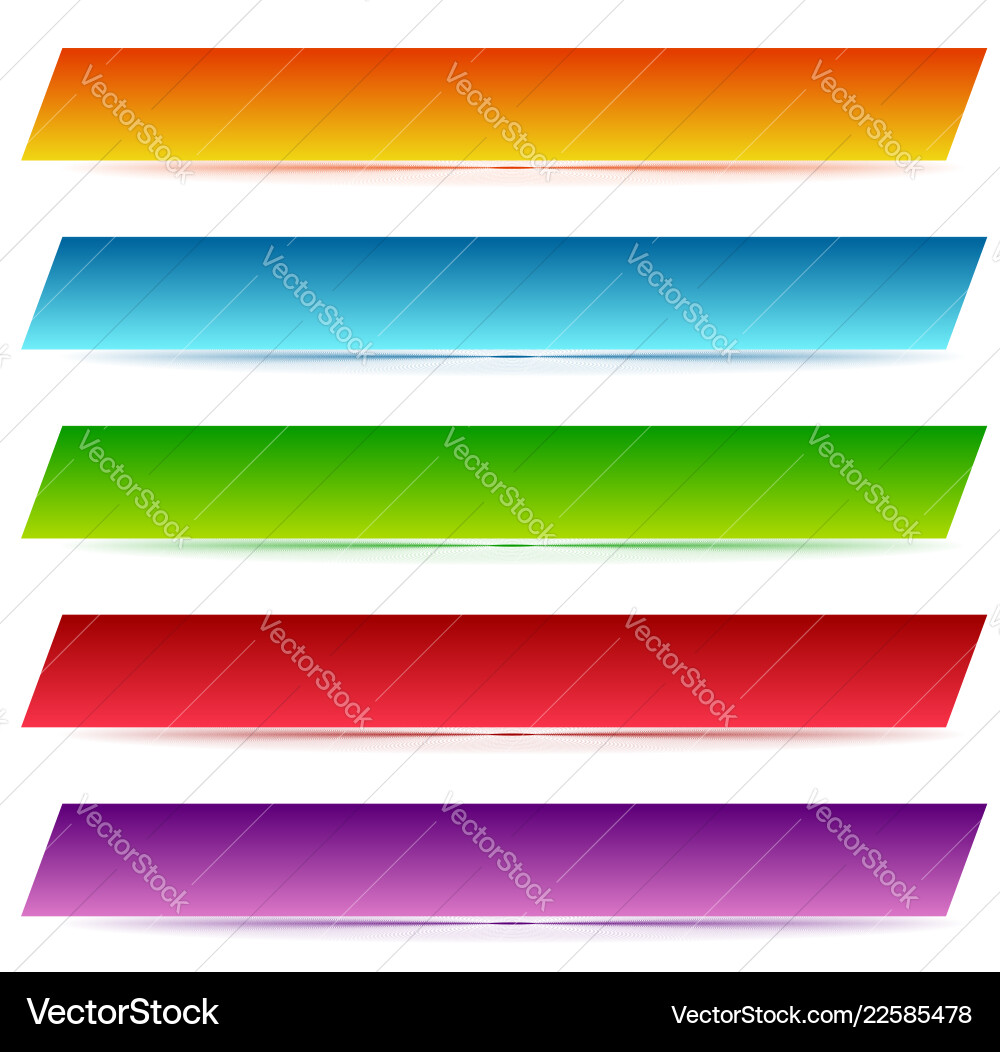 Rectangle banners buttons labels in several Rectangle banners buttons labels in several Vector Image