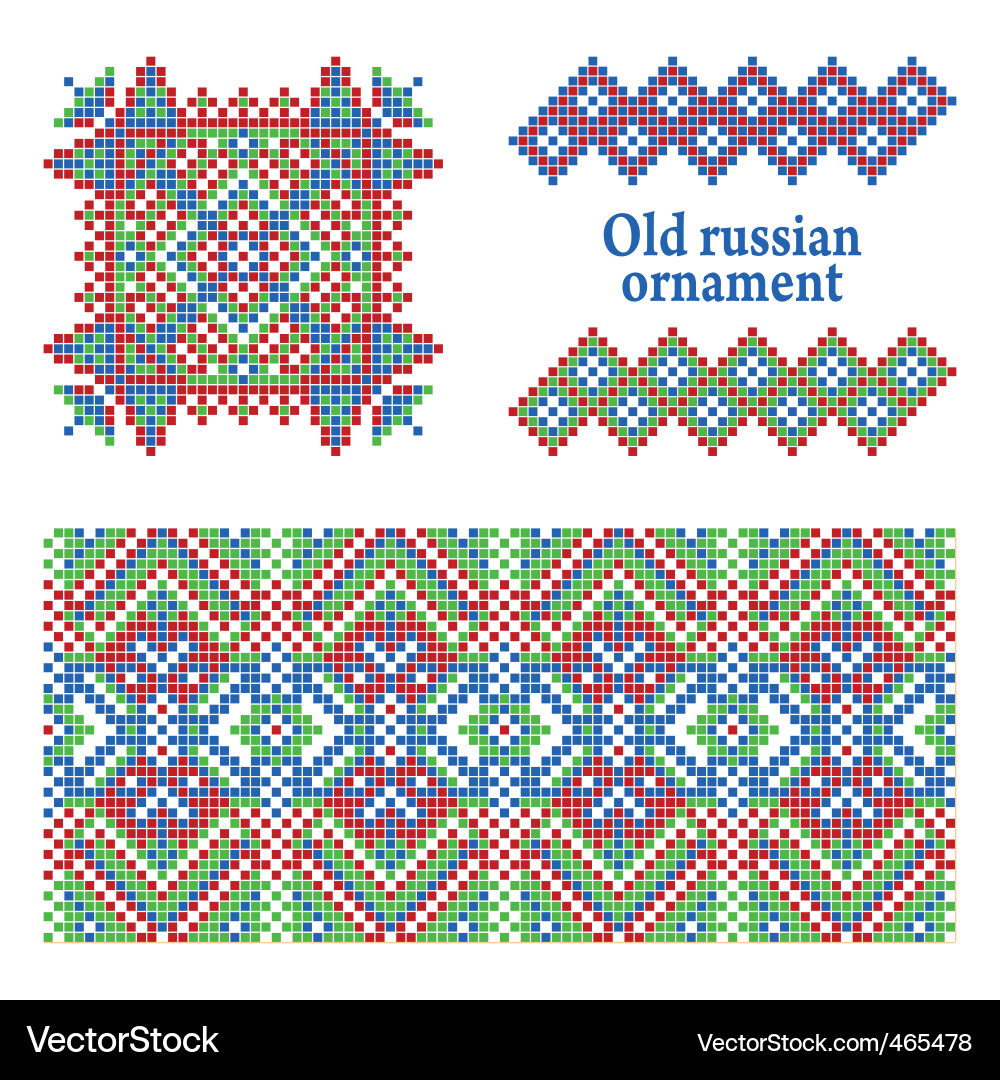 Russische Muster Vektorbild