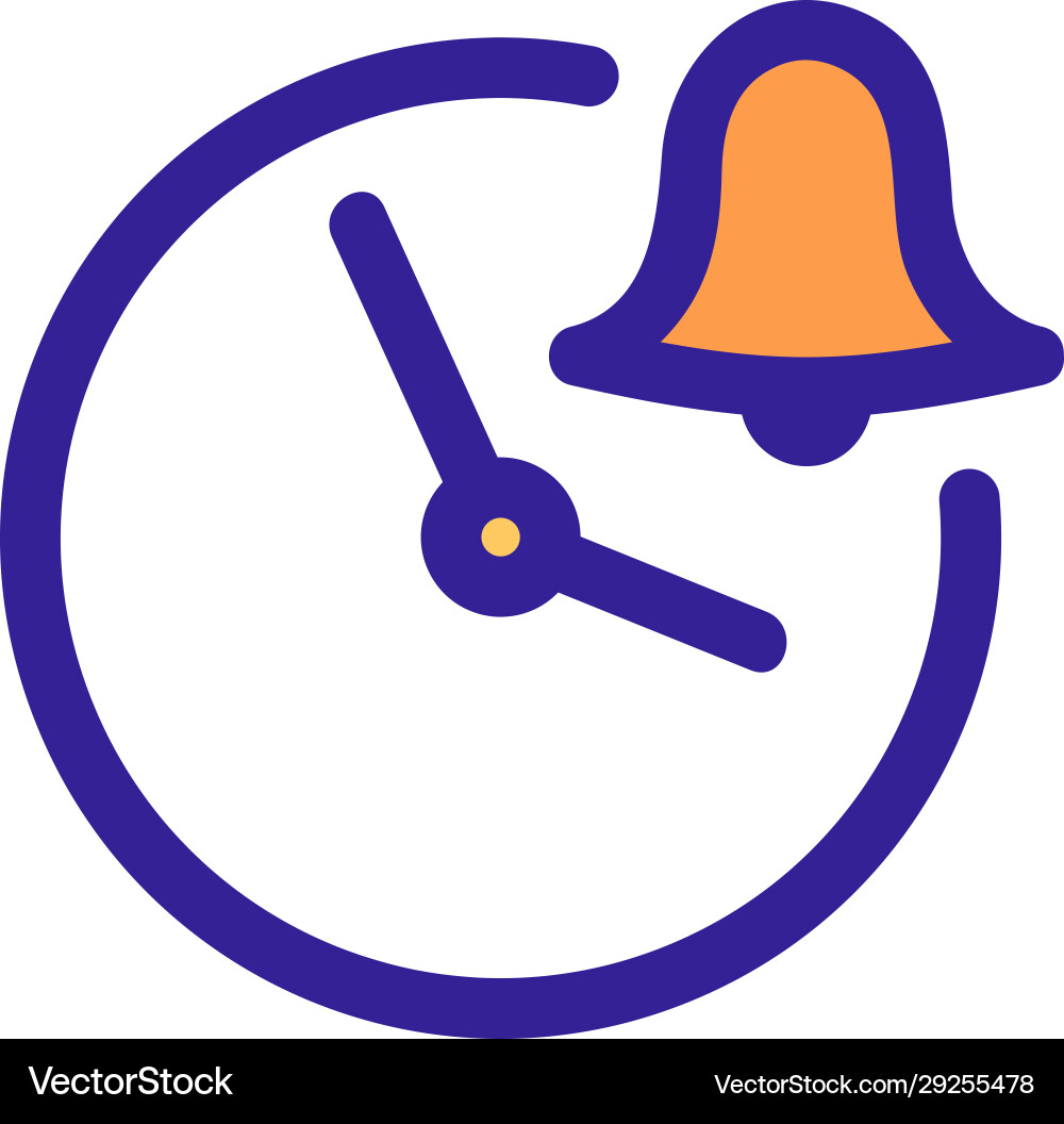 Setting alarm clock icon isolated Vector Image
