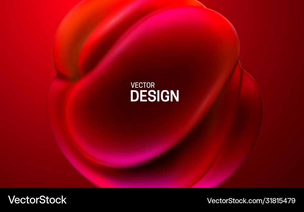 Abstract composition with 3d spherical shape Abstract composition with 3d spherical shape vector image
