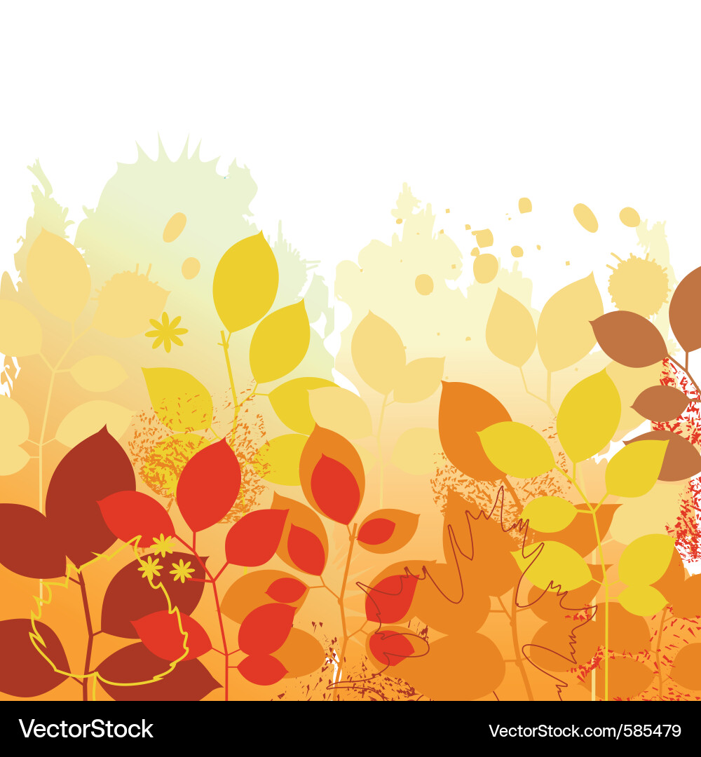 Autumn Leaf Background Vector Image