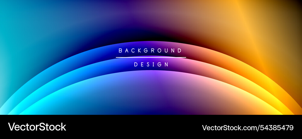 Bright rainbow style color gradient with curve Bright rainbow style color gradient with curve vector image