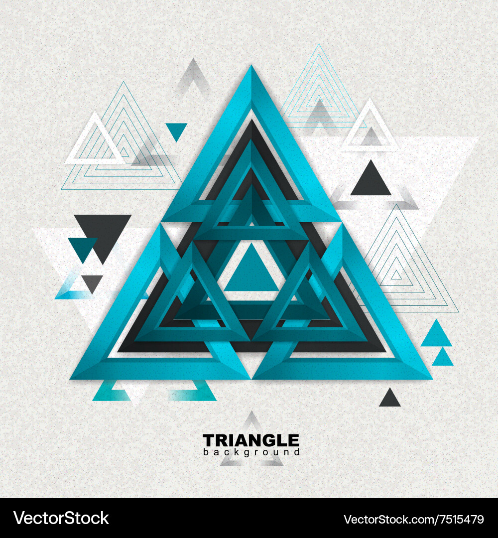 Geometric Triangle Background Vector Image