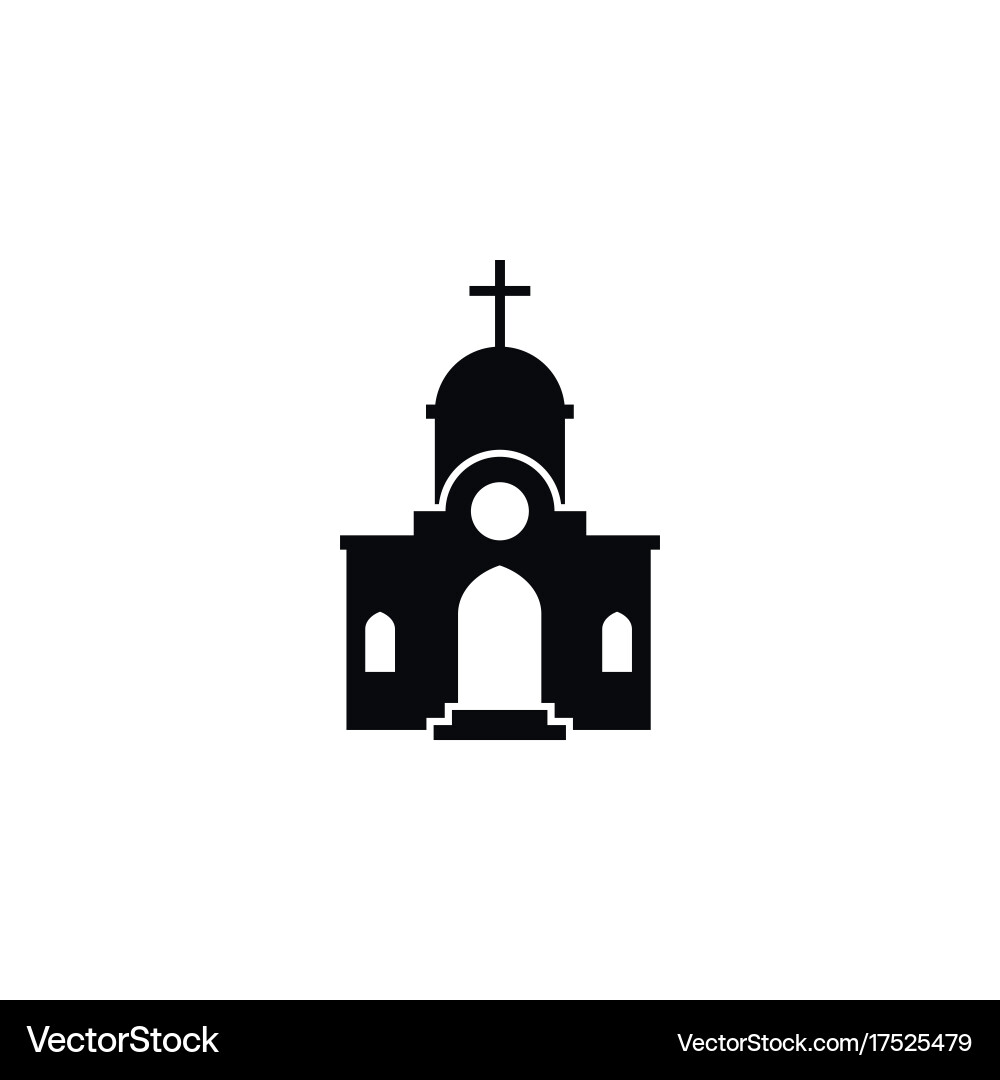Isolated structure icon christian element Vector Image