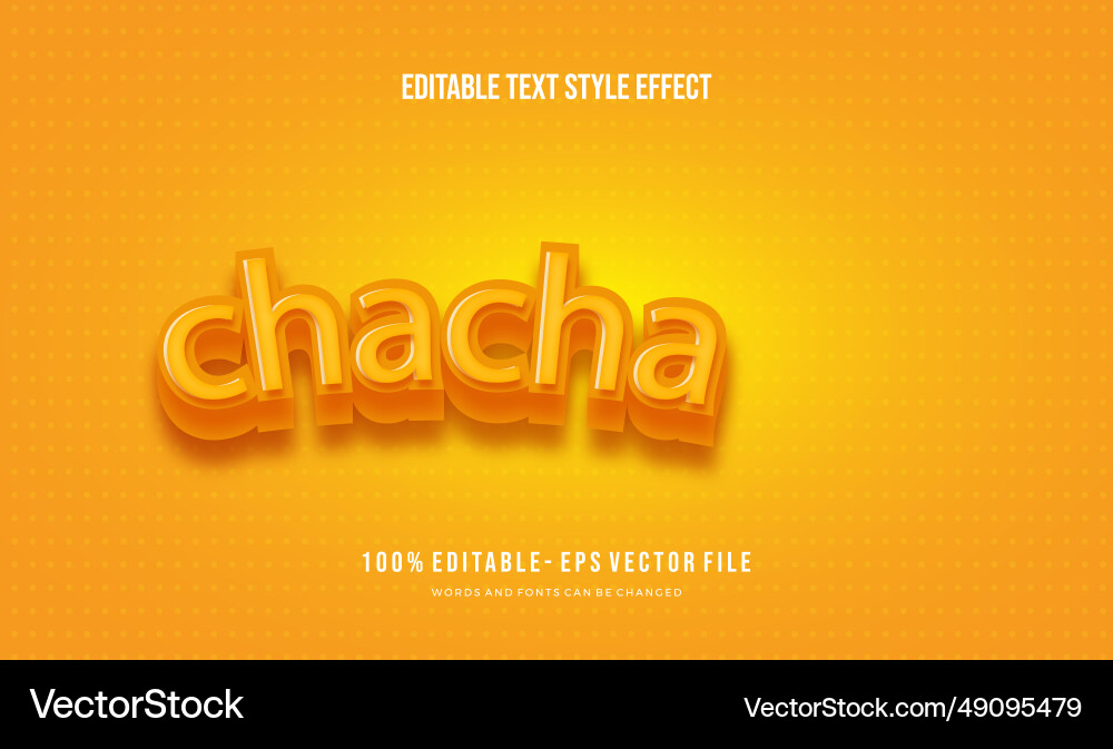 Modern Text Effect - Dynamic Style vector image