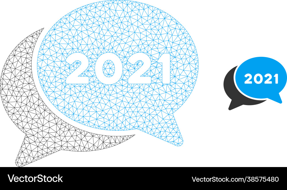 2021 chat messages mesh network model 2021 chat messages mesh network model Vector Image