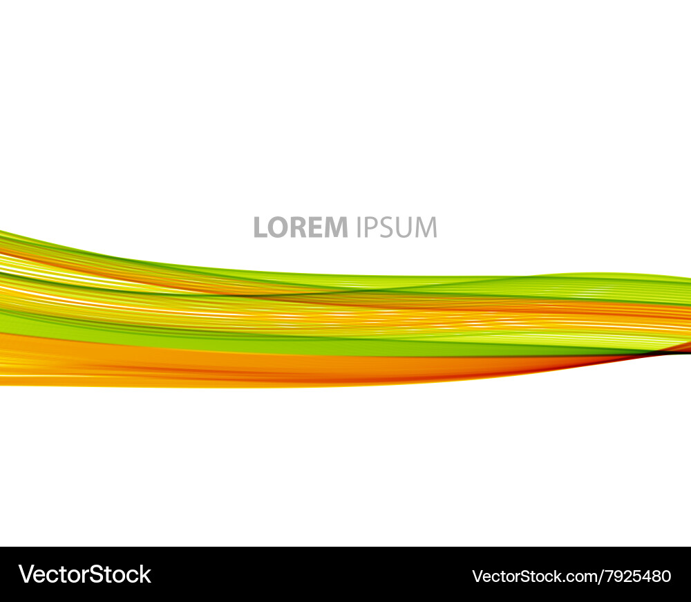 Abstract curved lines background template Vector Image