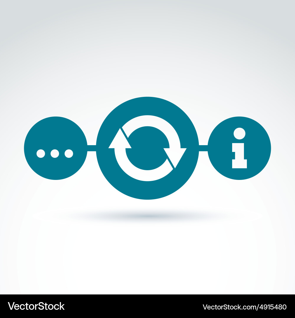 Analyzing data and info information collecting Vector Image