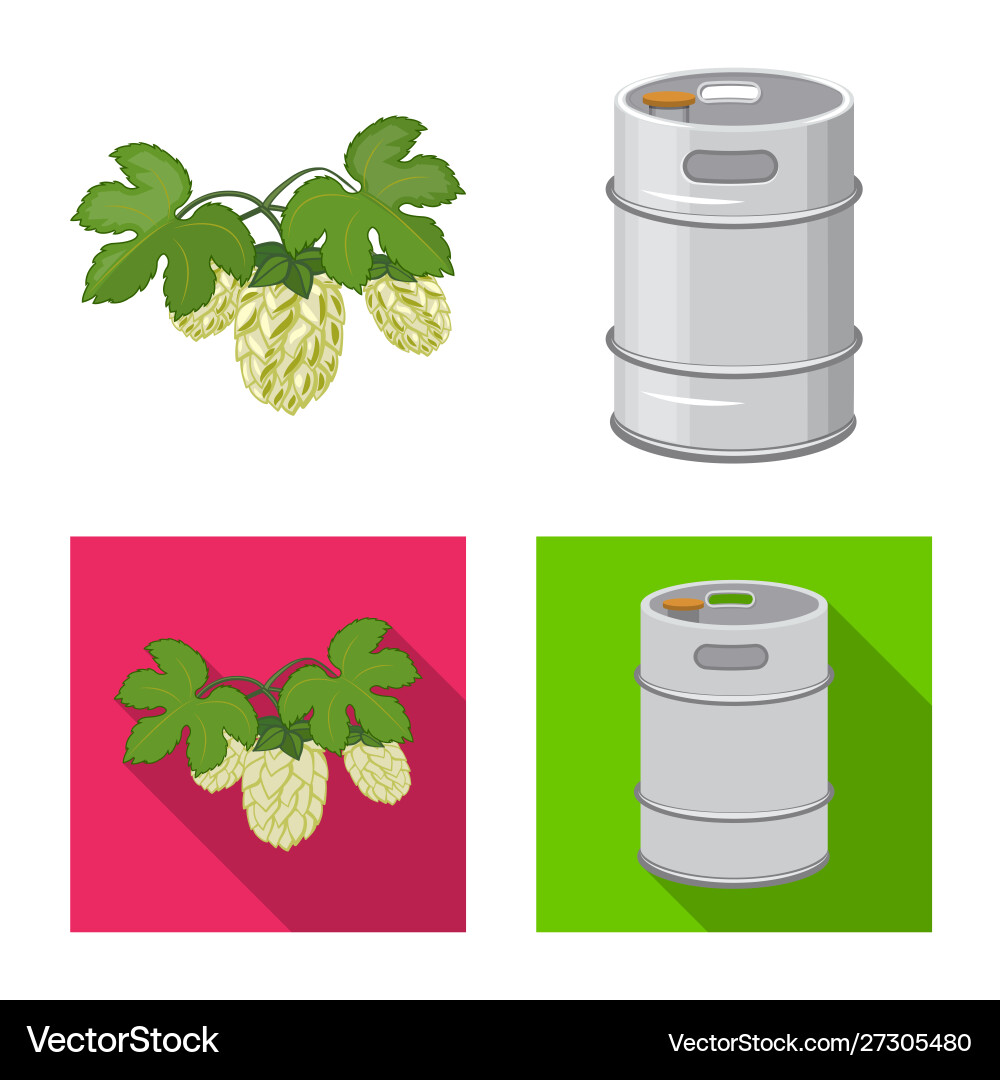 Isolated object pub and bar logo collection Vector Image