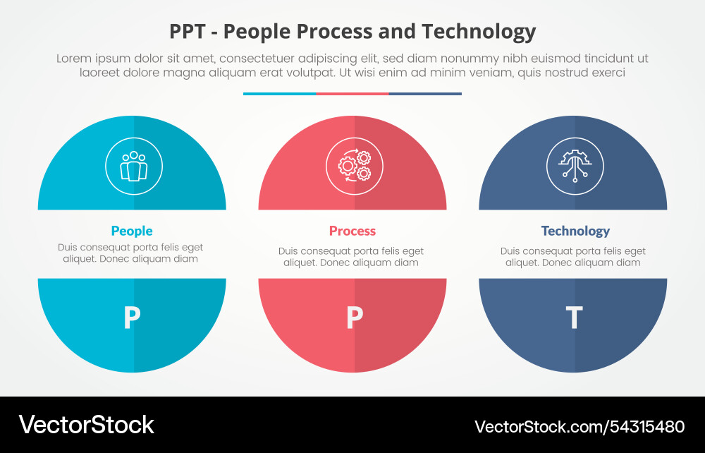 Ppt framework infographic concept for slide vector image