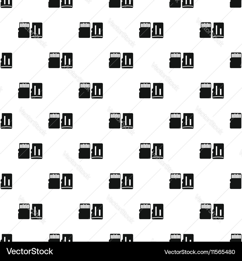 Sd memory cards pattern simple style Vector Image