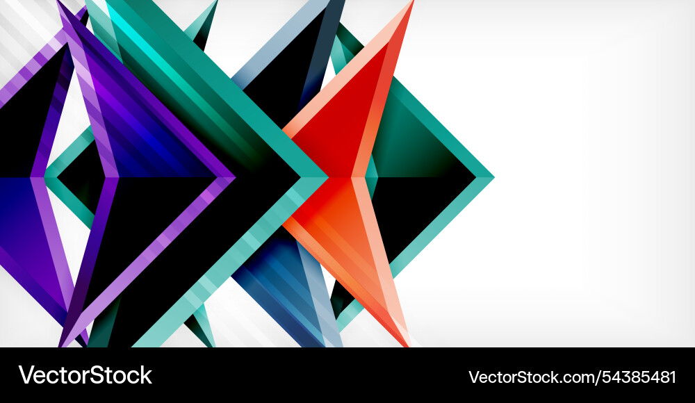 Abstract background color triangles and arrows Abstract background color triangles and arrows vector image
