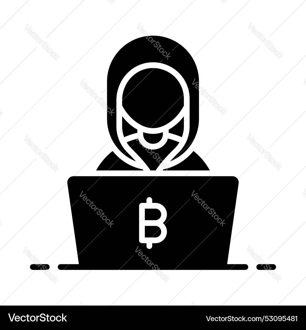 Check this beautiful of bitcoin hacker ready vector image