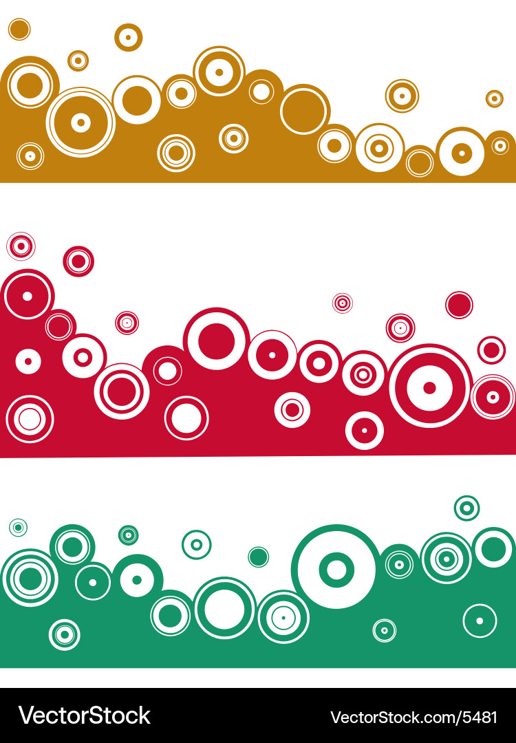 Colorful Border Patterns Vector Image