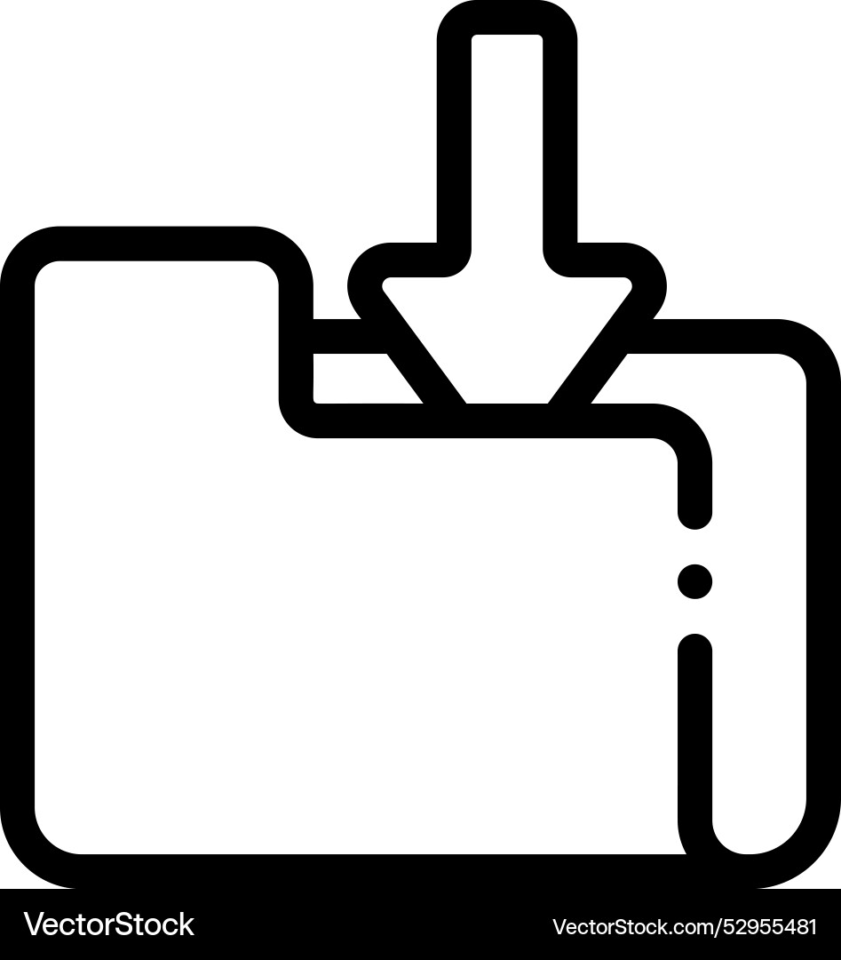 Data storage icon thin linear style design Data storage icon thin linear style design vector image