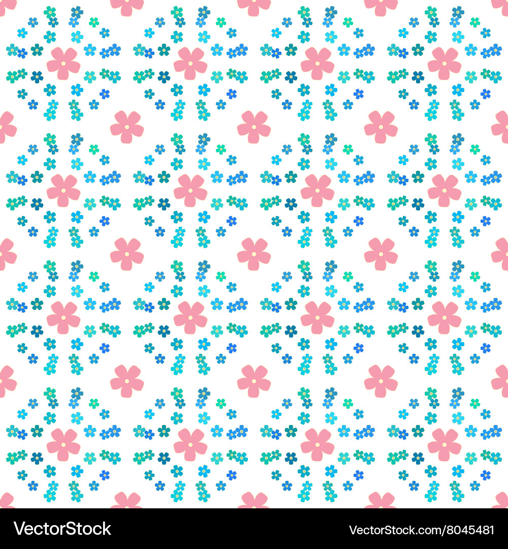 Floral background seamless pattern Vector Image