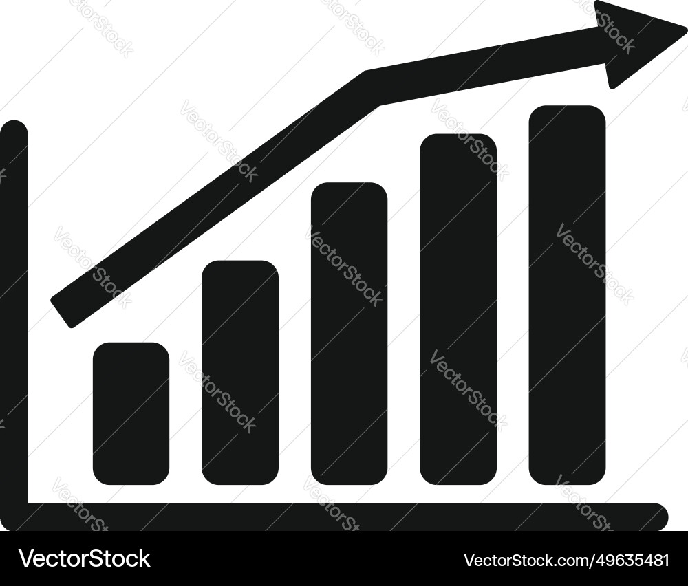 Graph chart file icon simple desk document Graph chart file icon simple desk document vector image