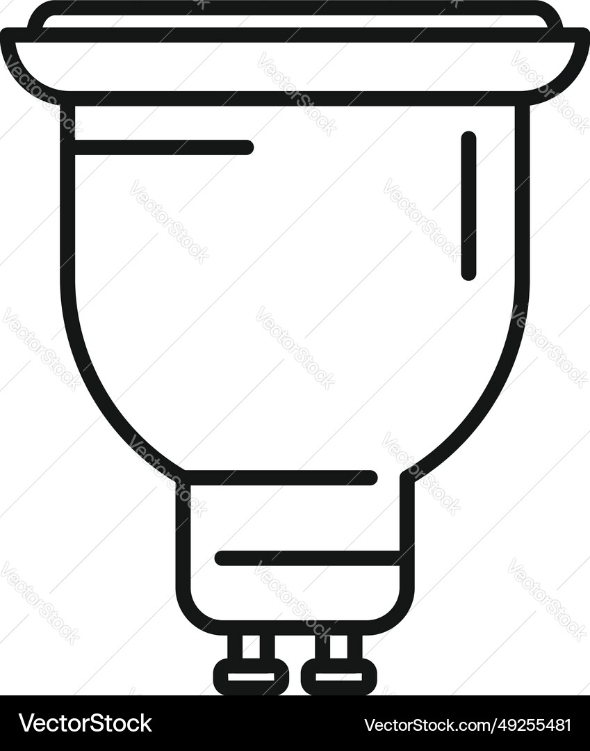 Lamp remote control icon outline power Lamp remote control icon outline power Vector Image