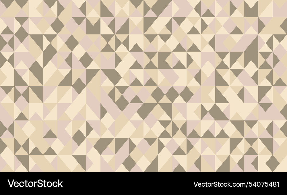 Seamless geometric pattern with textured mosaic Vector Image