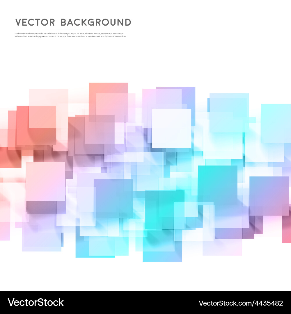 Background abstract squares Vector Image