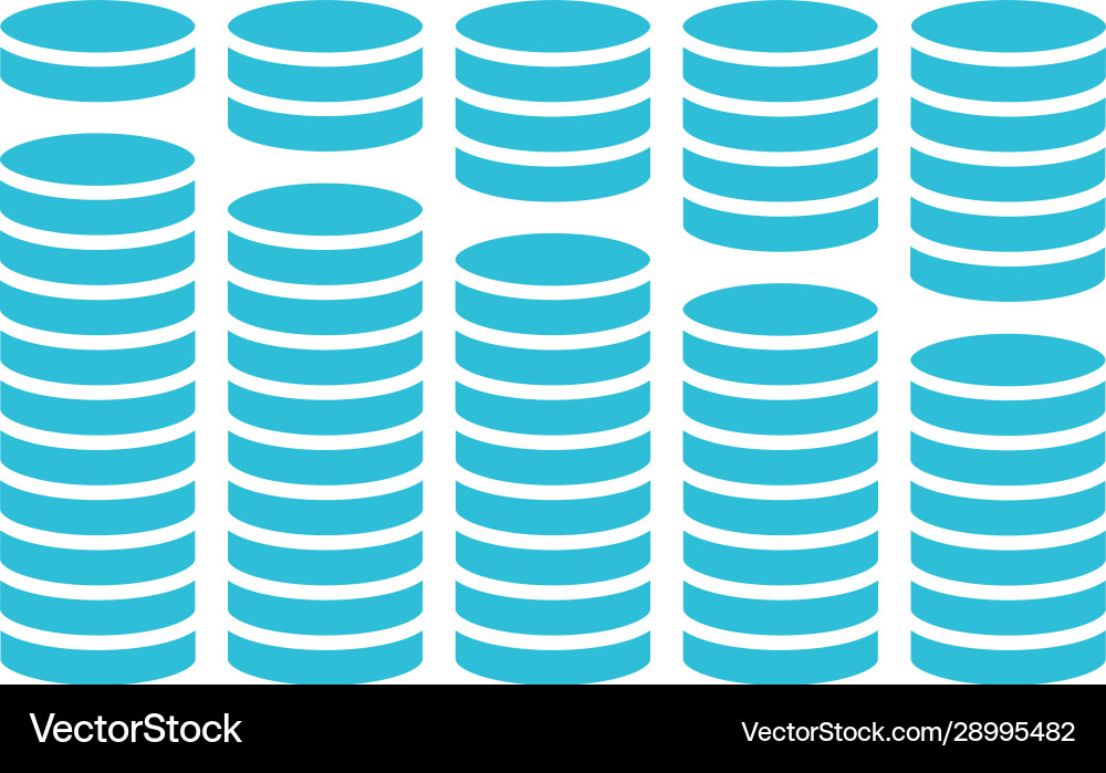Database Server Icons - Flat Style Vector Image