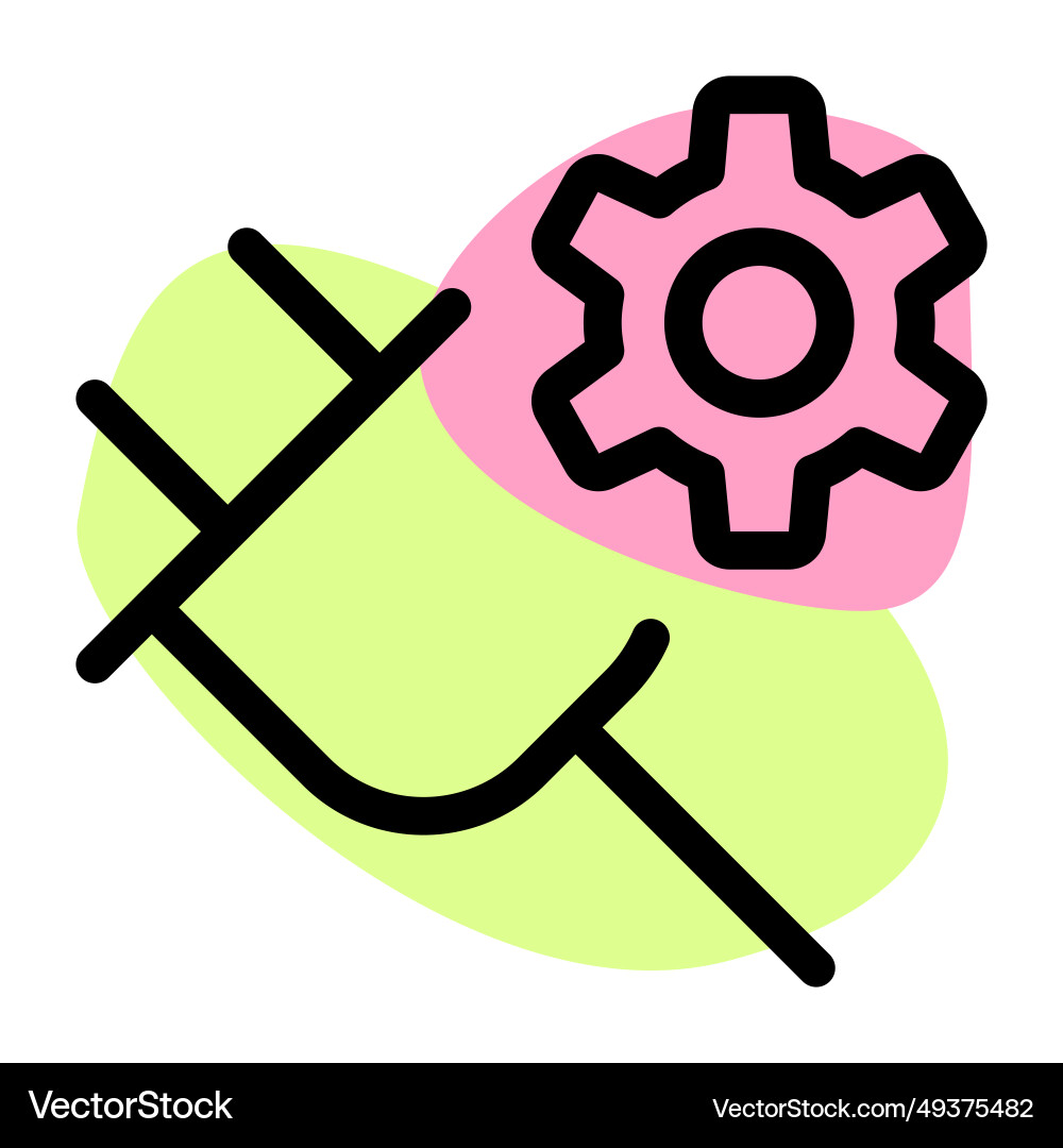 Power cable with variable or configurable settings Vector Image