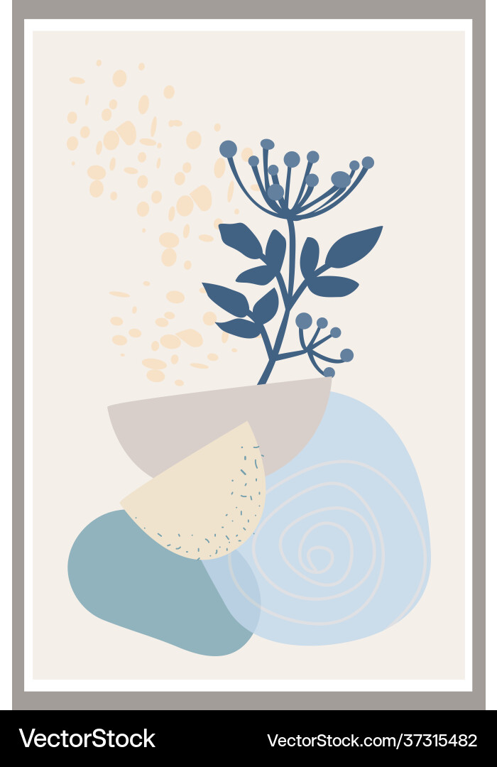 Template with abstract composition simple Vector Image