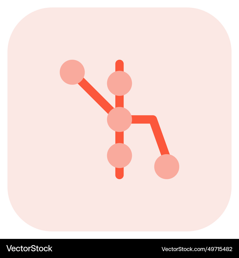 Train system map displaying stops and routes Vector Image