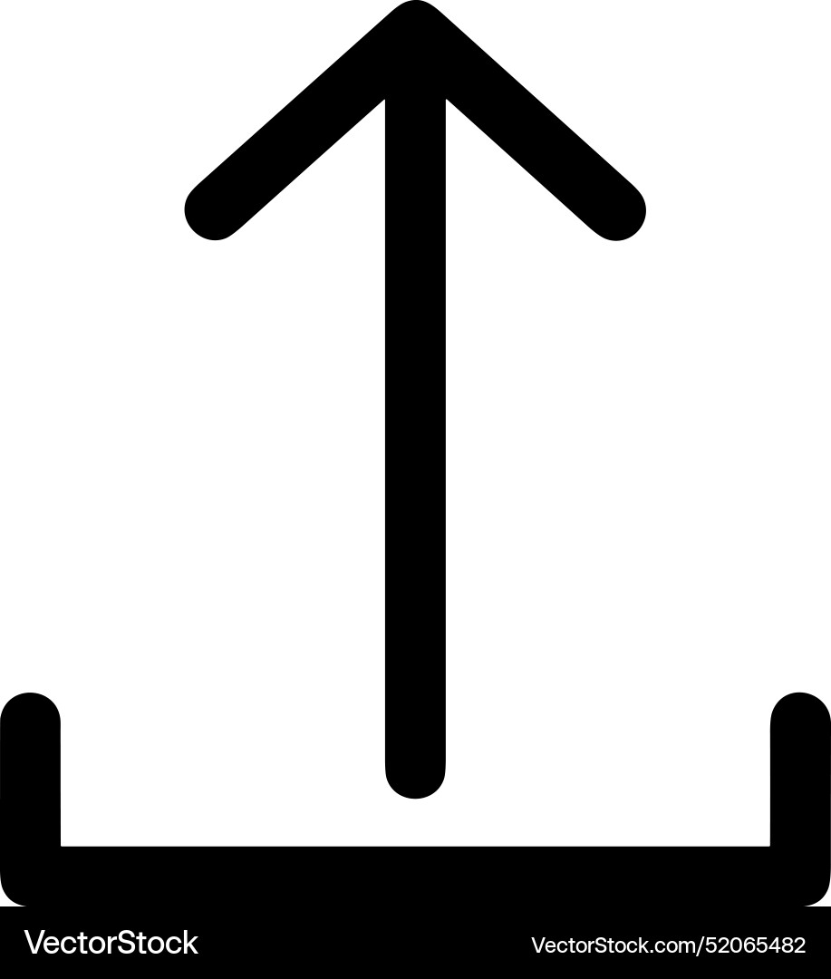 Upload outline icon symbol image Vector Image