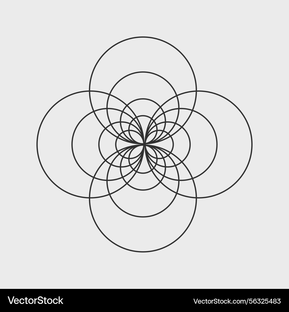 Abstract circles shape overlapping Abstract circles shape overlapping Vector Image