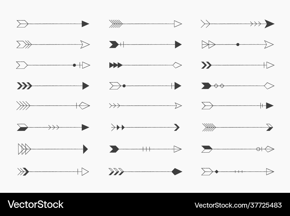Arrow patterned background Vector Image