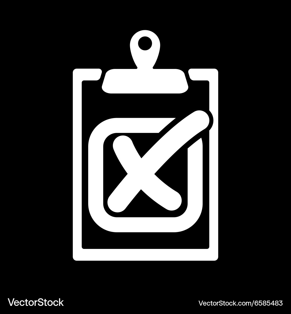 Checklist icon clipboard and failed task Vector Image