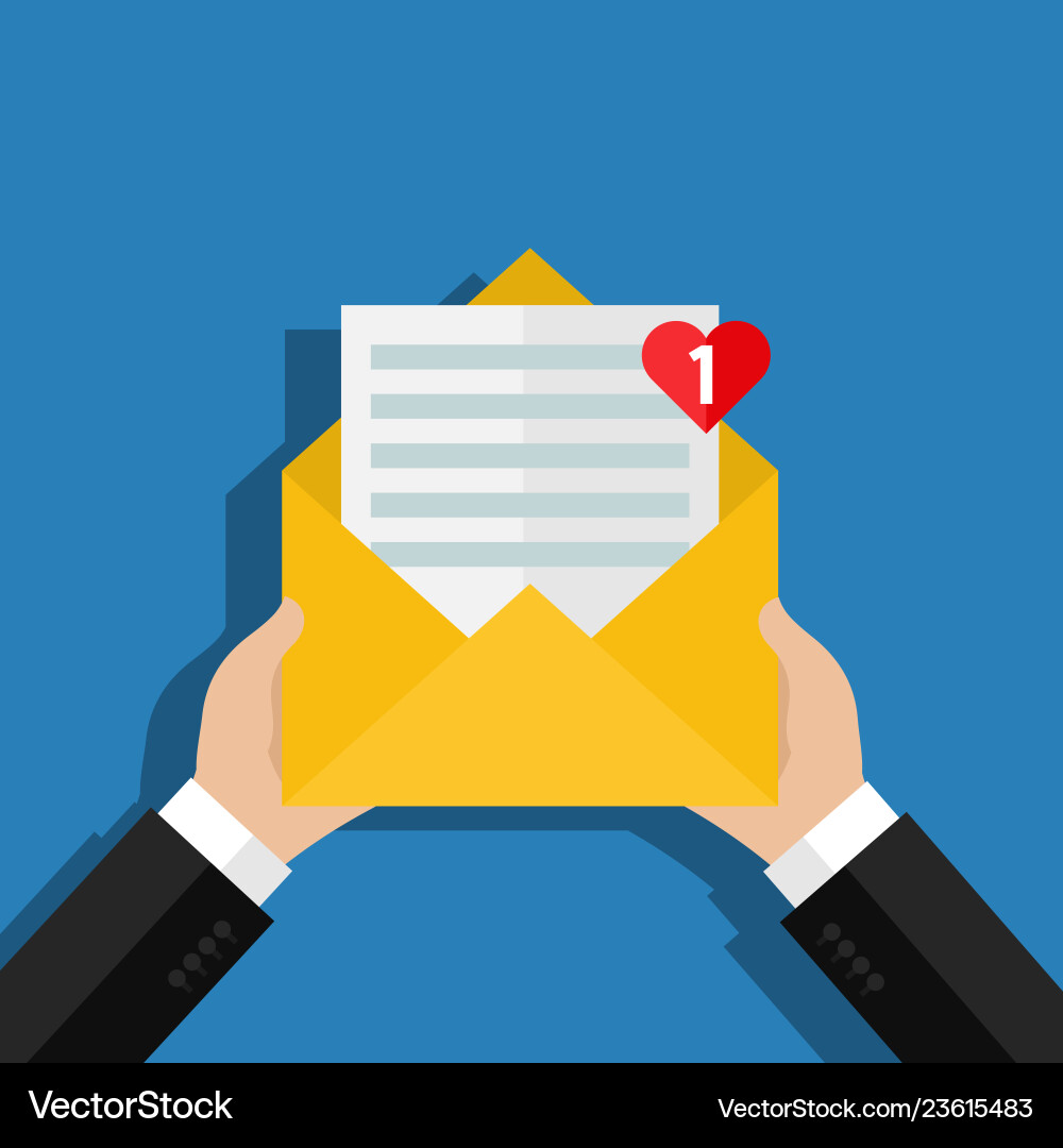 Concept of incoming email message Vector Image