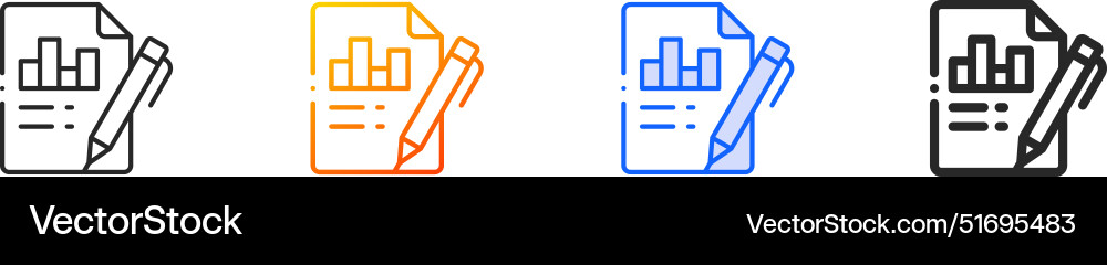 Document iconthin linear gradient blue stroke Document iconthin linear gradient blue stroke Vector Image