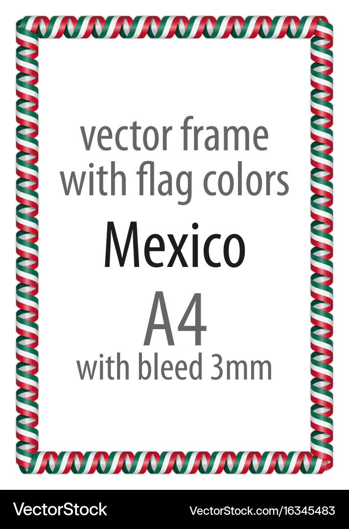 Flag v12 mexico Vector Image