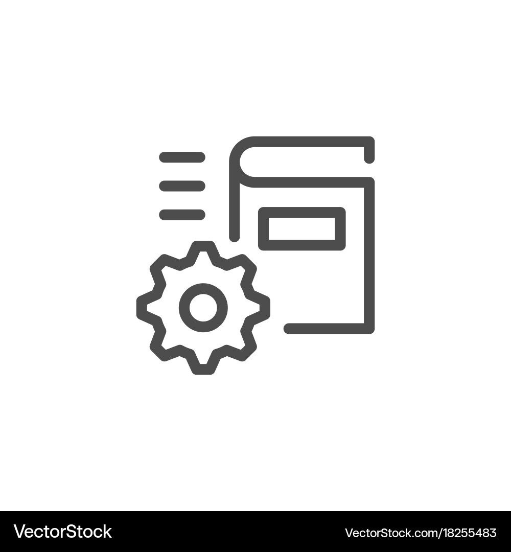 Technical Documentation Icon vector image
