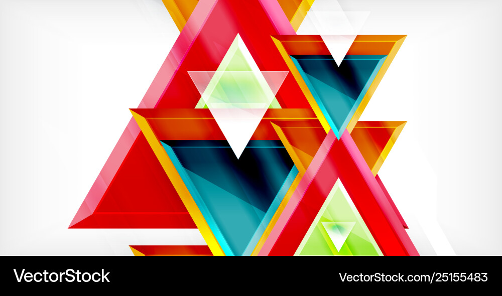 Triangle abstract background Vector Image