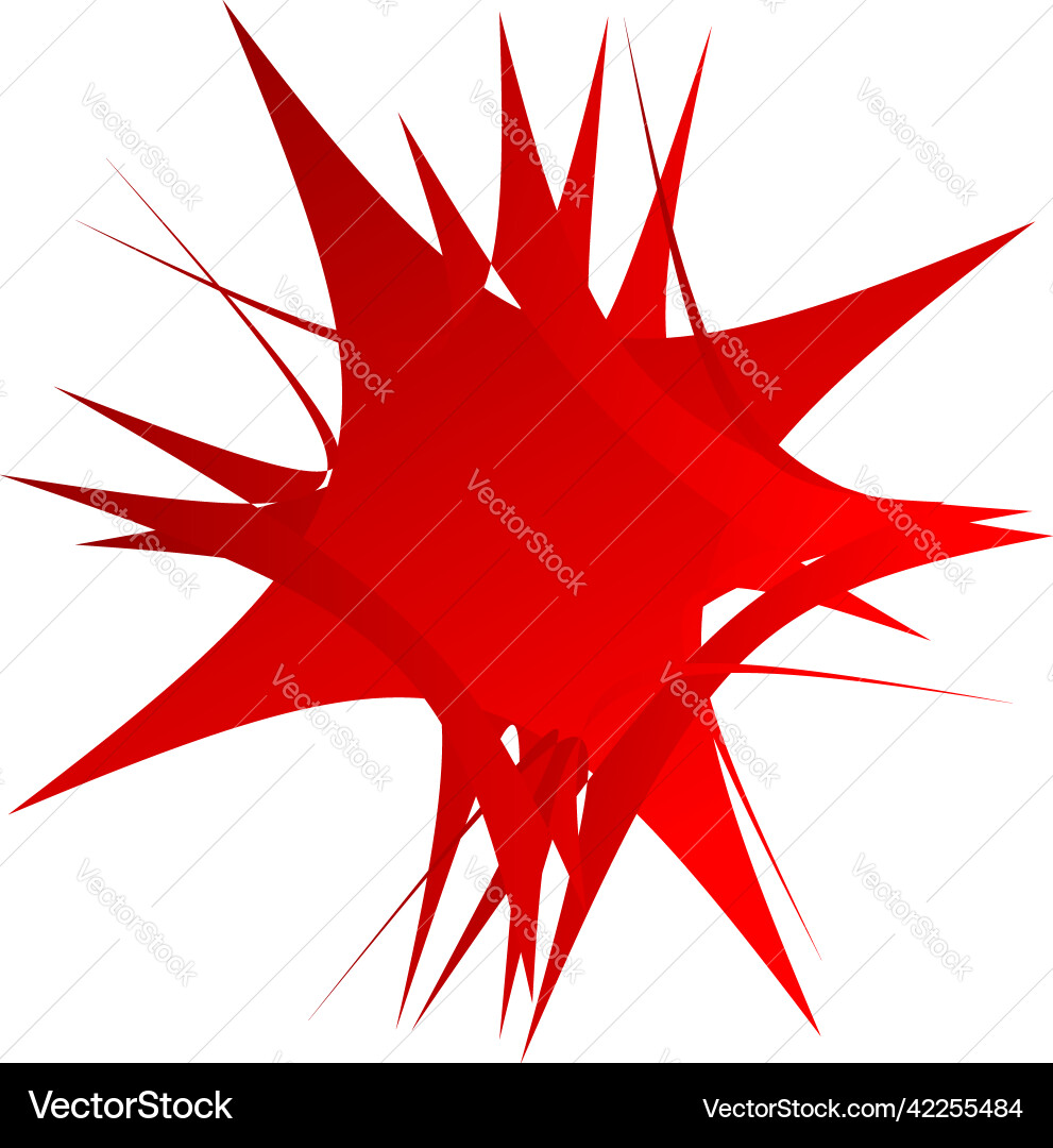 Abstract random geometric shape non figural Vector Image