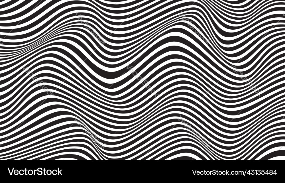 Abstract zig zag line wave background Vector Image