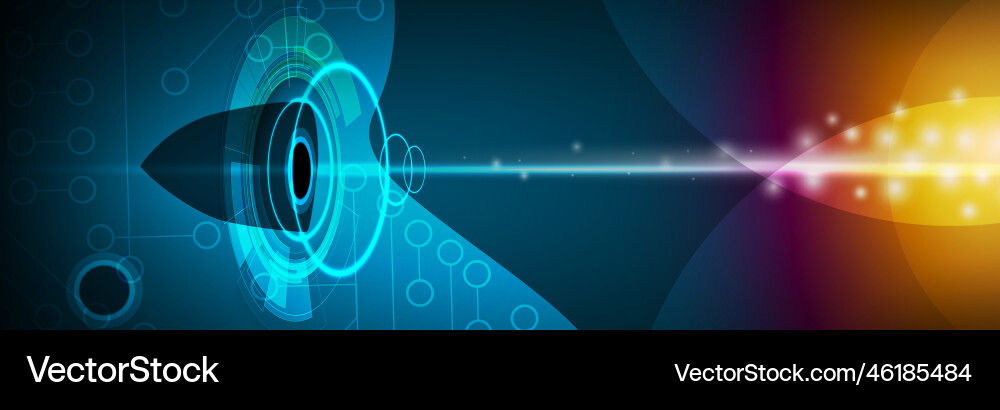 Artificial intelligence technology web background Vector Image