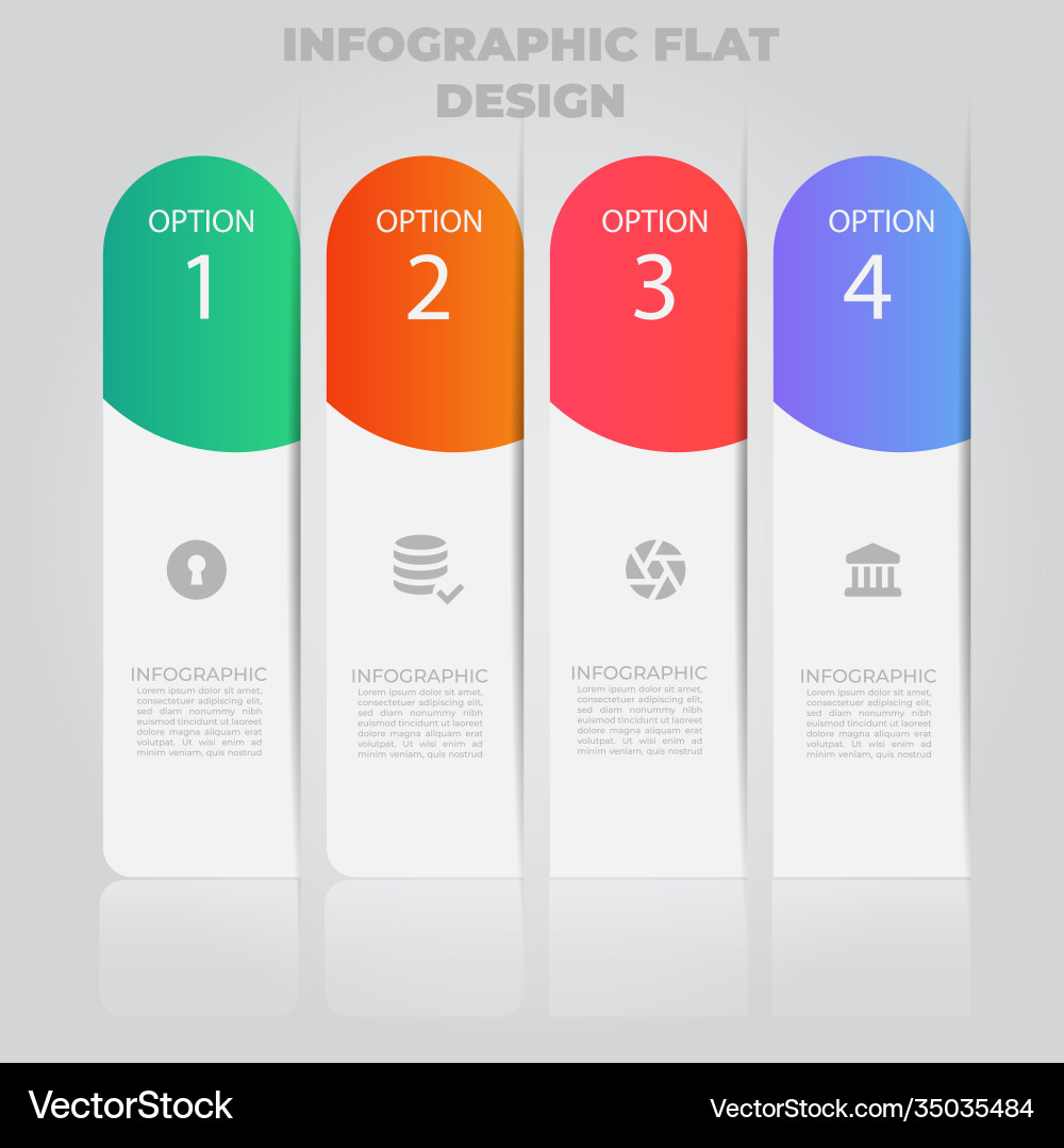 Business data visualization process chart Vector Image