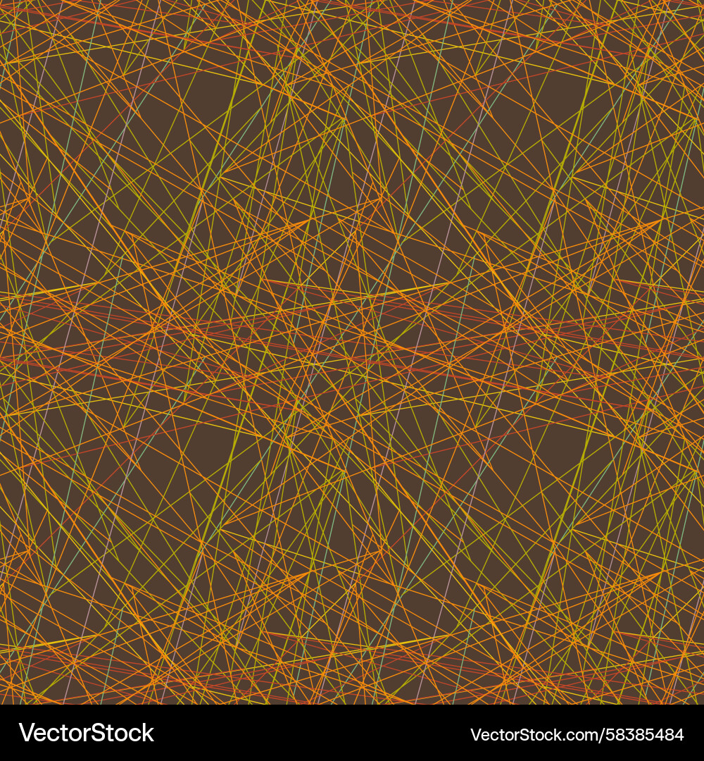 Chaotic Tangled Threads Pattern Vector Image
