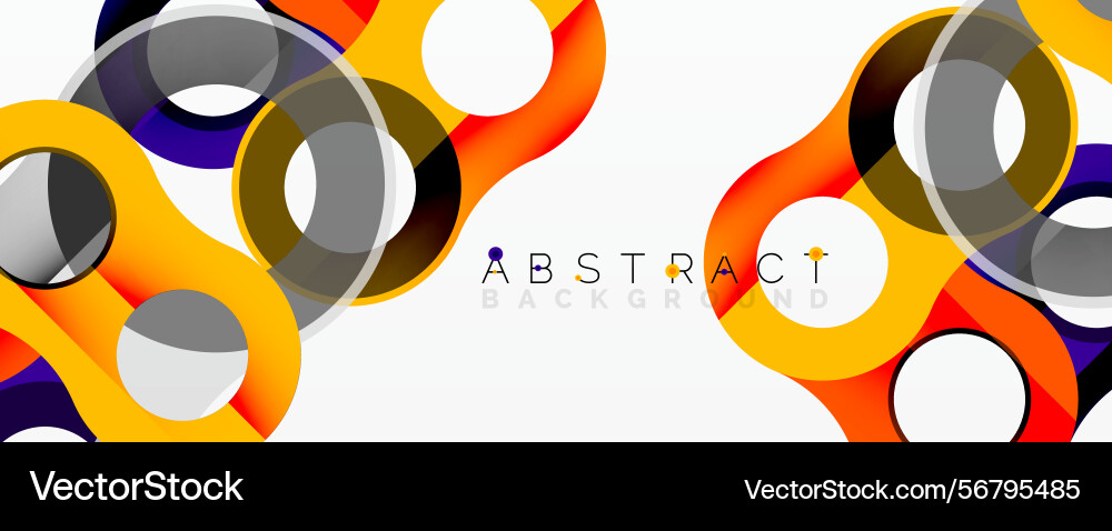 Abstract design features overlapping circles Abstract design features overlapping circles Vector Image