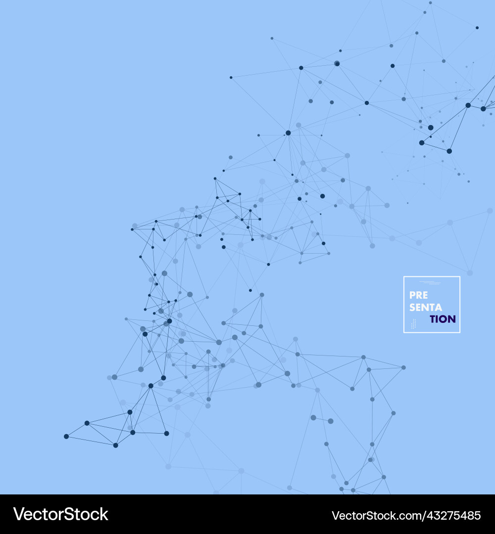 Abstract polygonal with connecting dots and lines Abstract polygonal with connecting dots and lines Vector Image