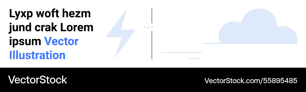 Lightning bolt and cloud visual representing Lightning bolt and cloud visual representing vector image