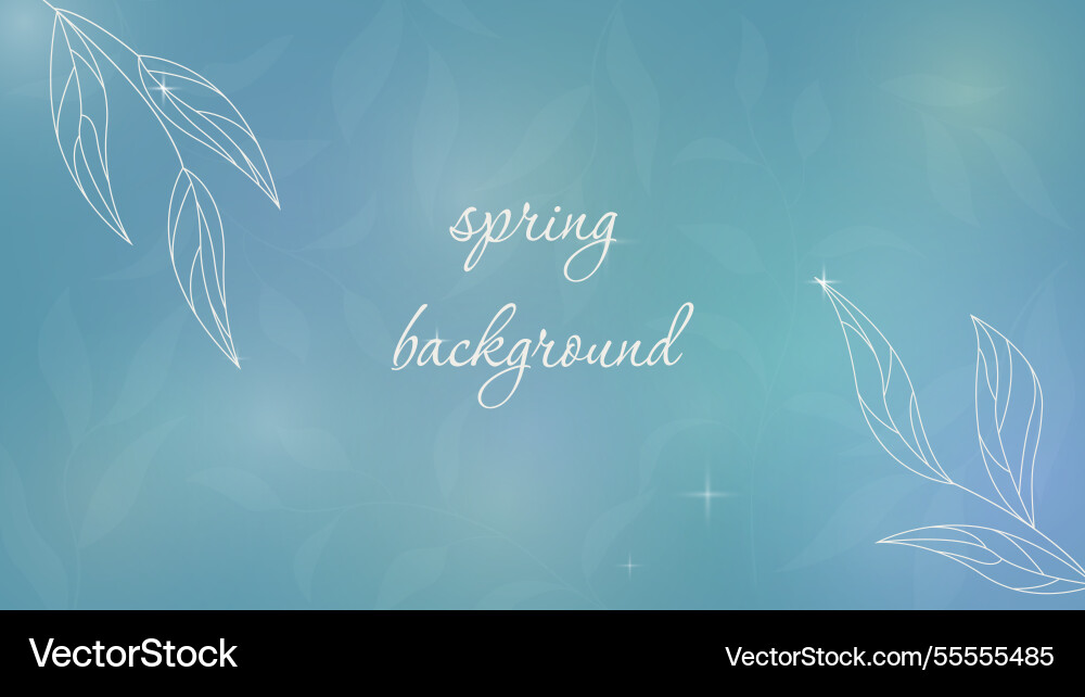 Spring background template Vector Image
