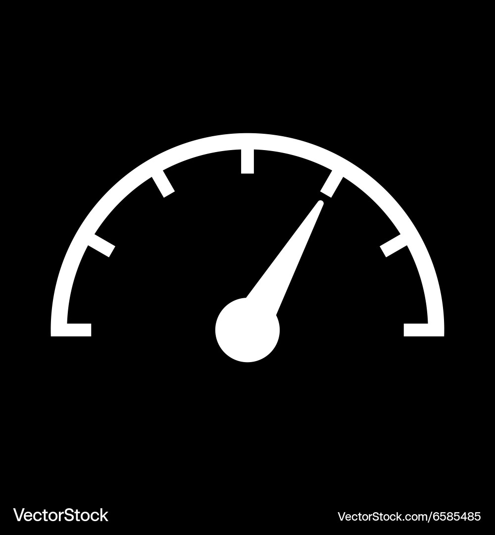 Tachometer speedometer and indicator icon Vector Image